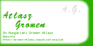 atlasz gromen business card